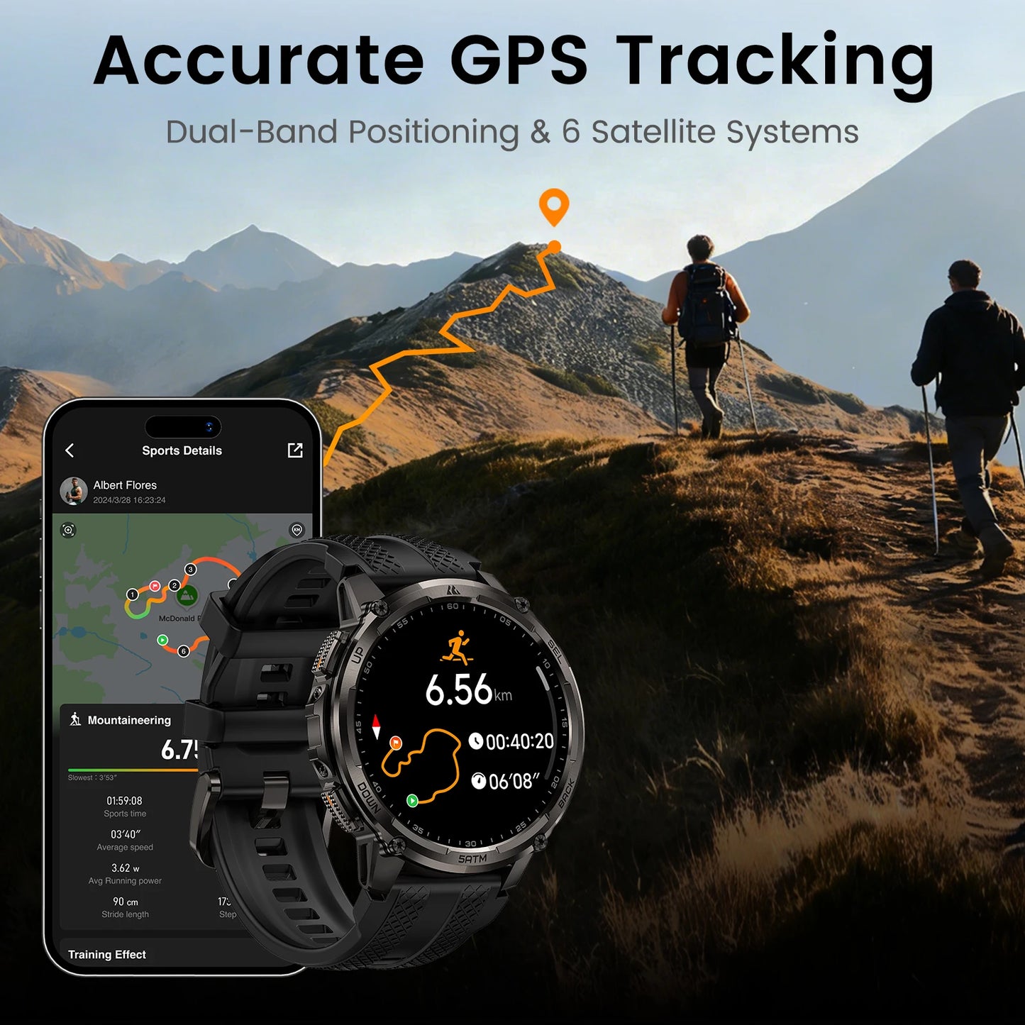 Kospet Tank T4C Smartwatch Outdoor Rugged GPS