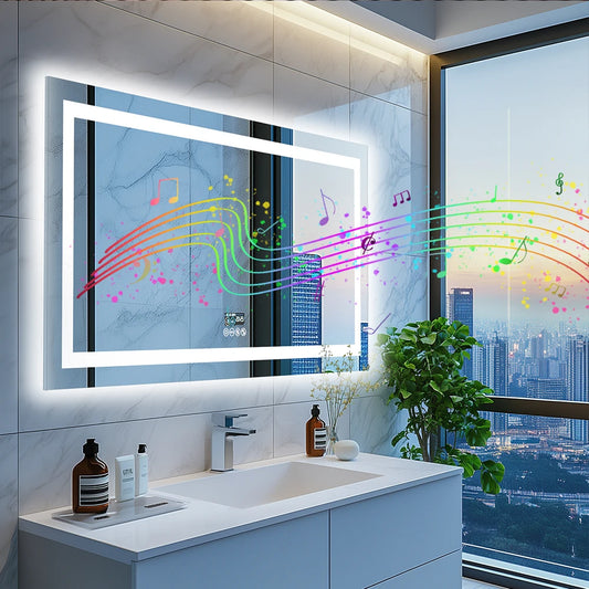 Wisfor LED Bathroom Mirror With Lights Dimmable Vanity