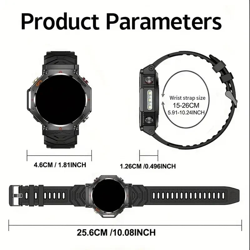 SENBONO GPS Smartwatch for Men Bluetooth Call AI GPT
