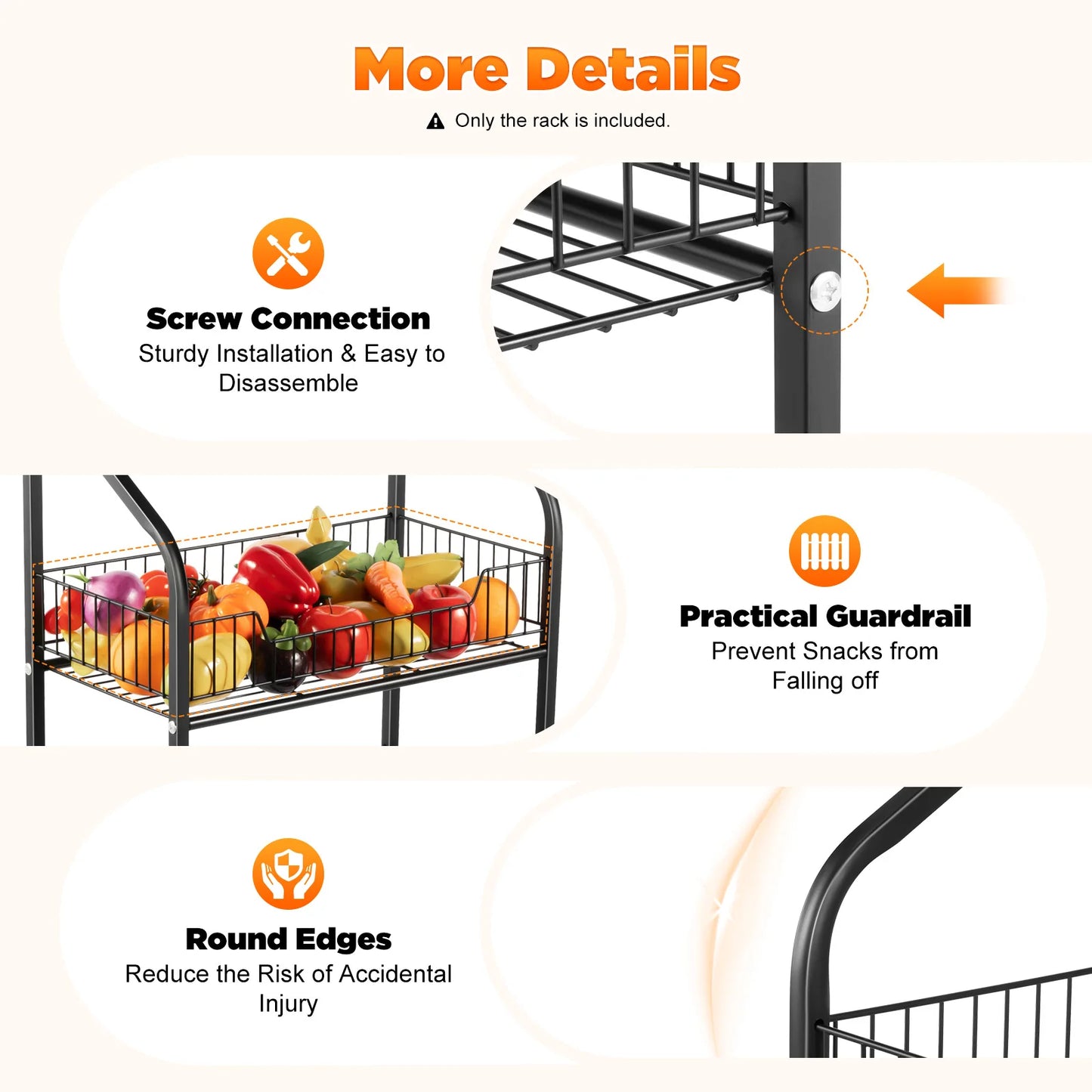 Bymaocar 4 Tier Retail Display Rack With Wheels