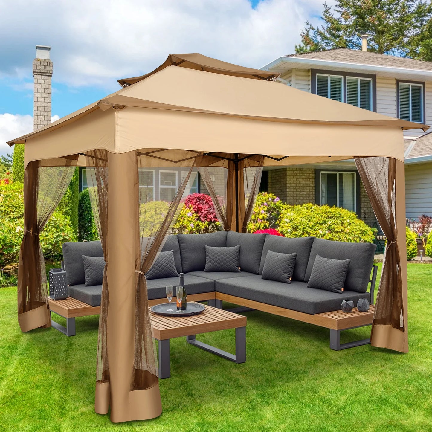 Cobizi Pop Up Gazebo With Mosquito Netting