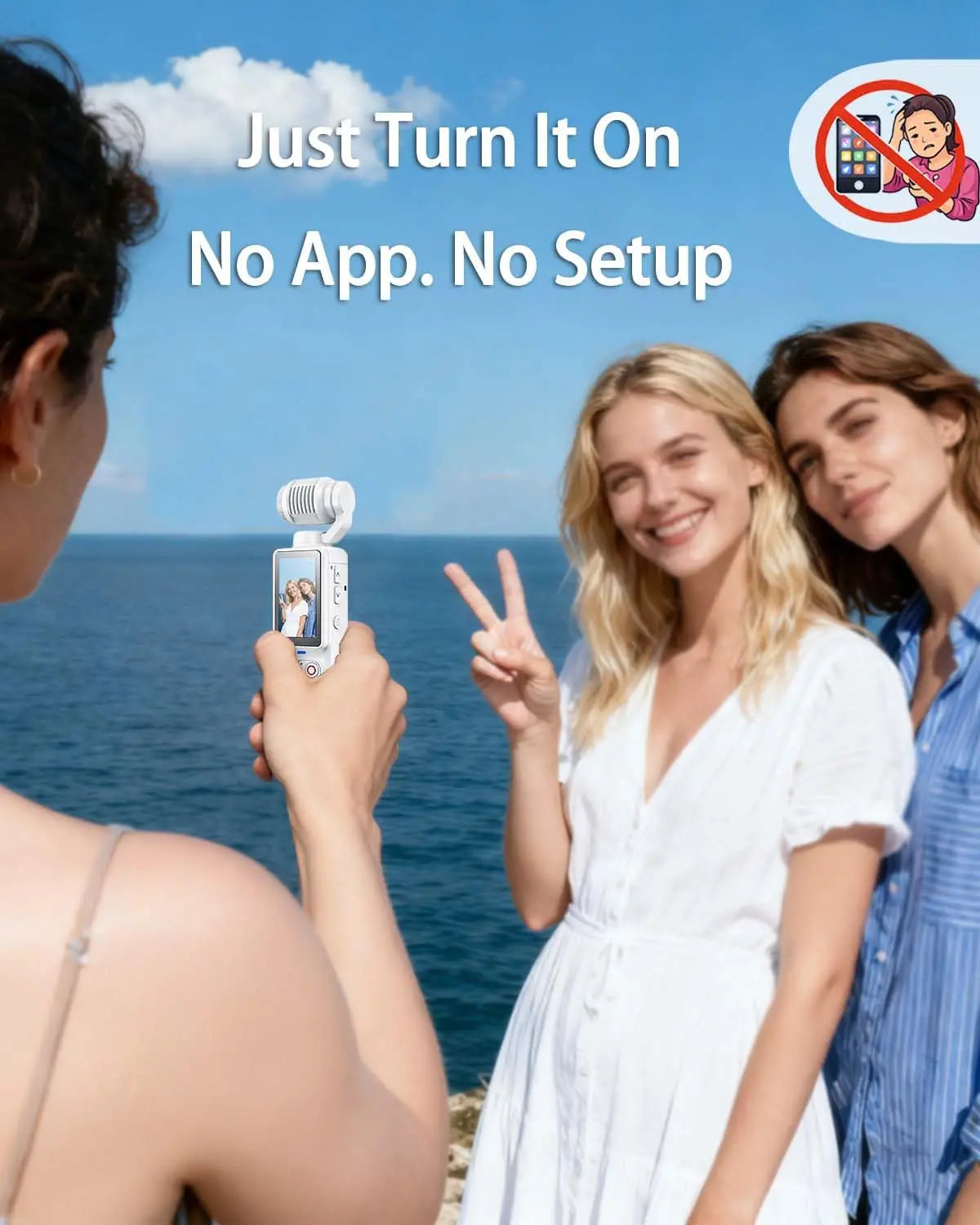 WO Portable 1MP Camera 4K Video And 16x Zoom