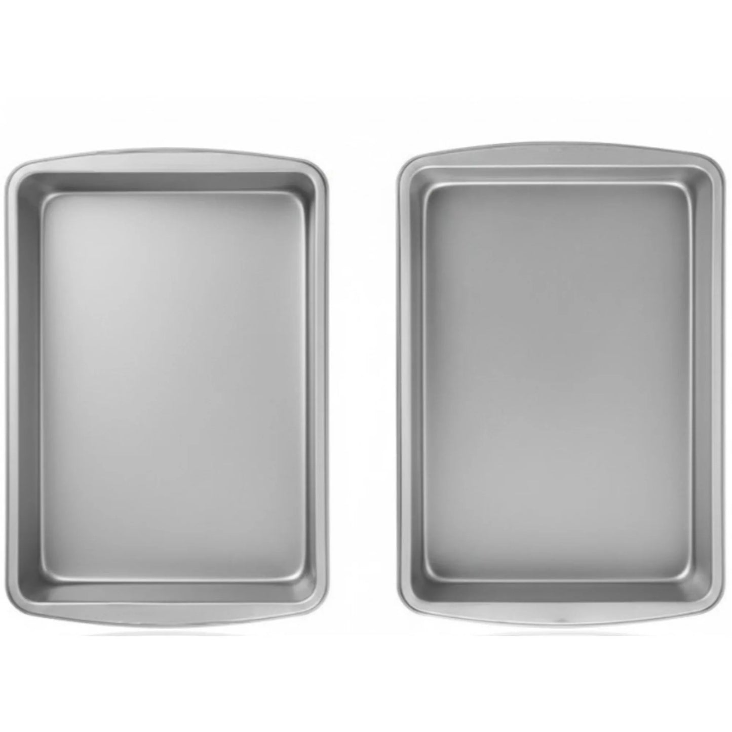 2 Pack Brownie Baking 11*8 Non-Stick Oblong Cake Pan with Even Heat Distribution for Lasting Perfection