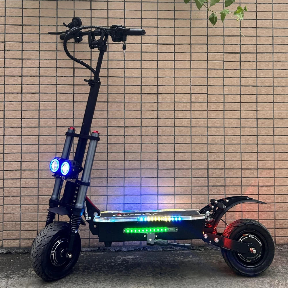 6000W 60V 40Ah Dual Motor Folding Electric Scooter Off Road