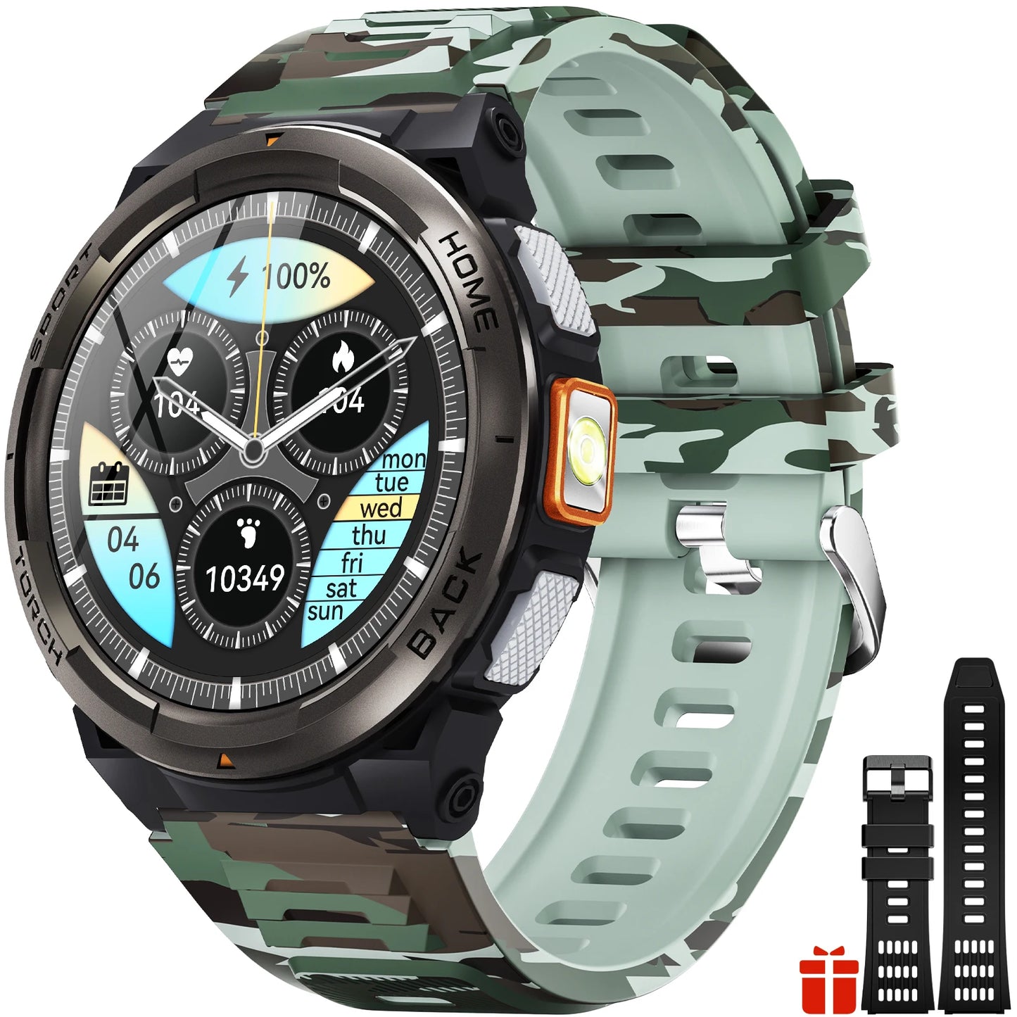 EIGIIS KE5 Smartwatch 3ATM Waterproof With Compass Barometer
