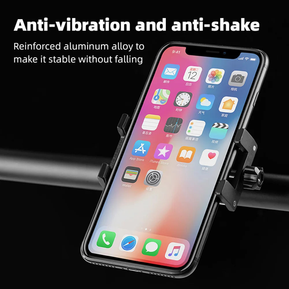 Shunmaii Bike Phone Holder Aluminum Handlebar Mount