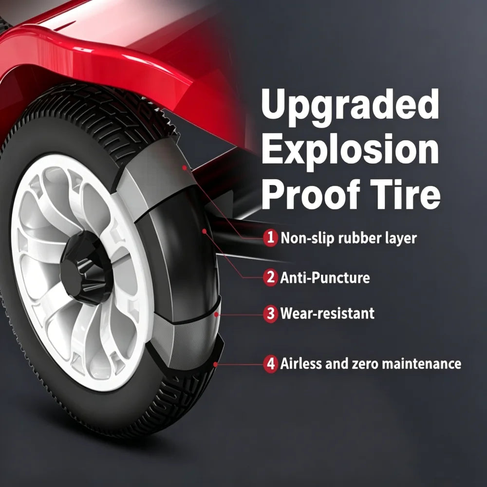 Unificare 12Ah Foldable Four Wheel Mobility Scooter