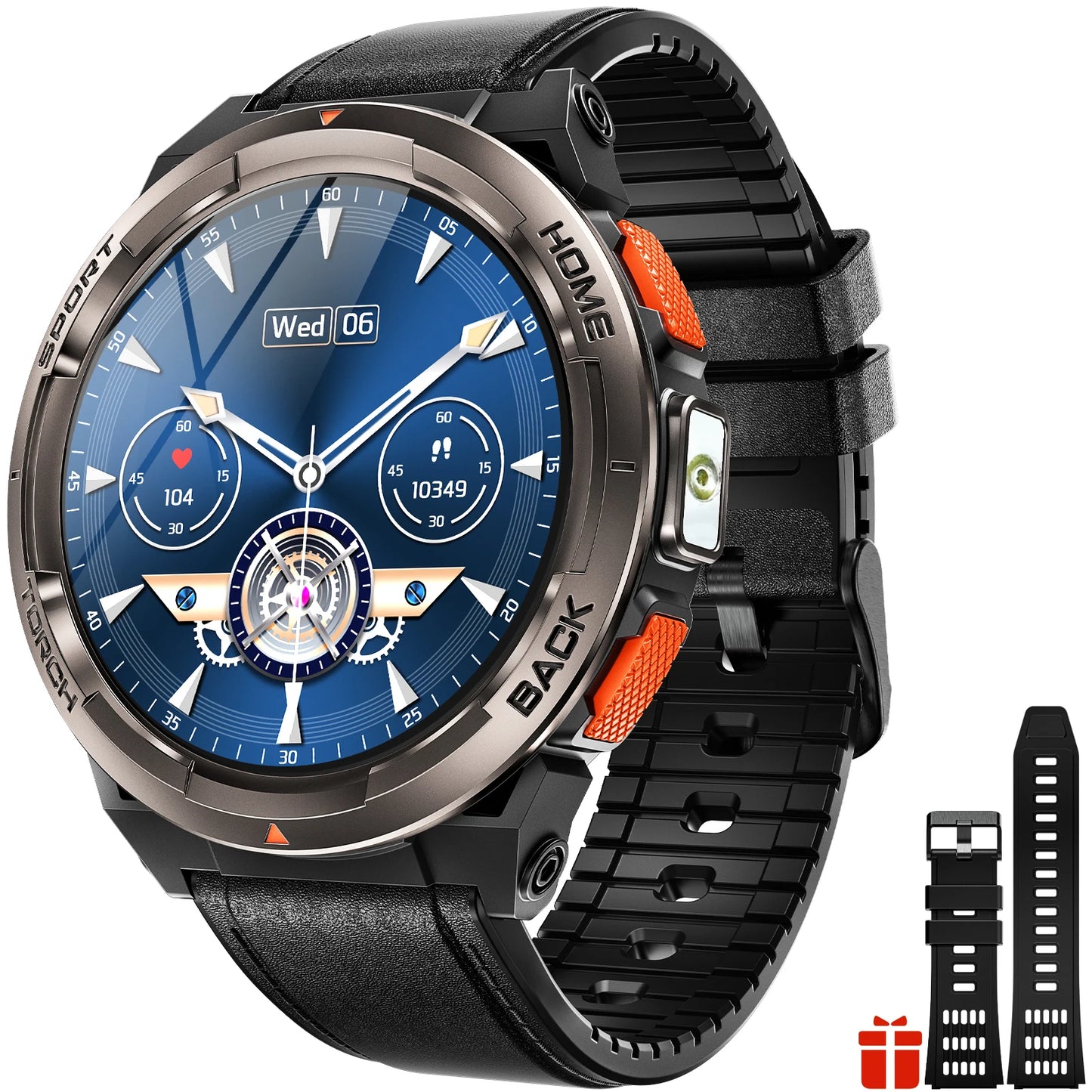 EIGIIS KE5 Smartwatch 3ATM Waterproof With Compass Barometer