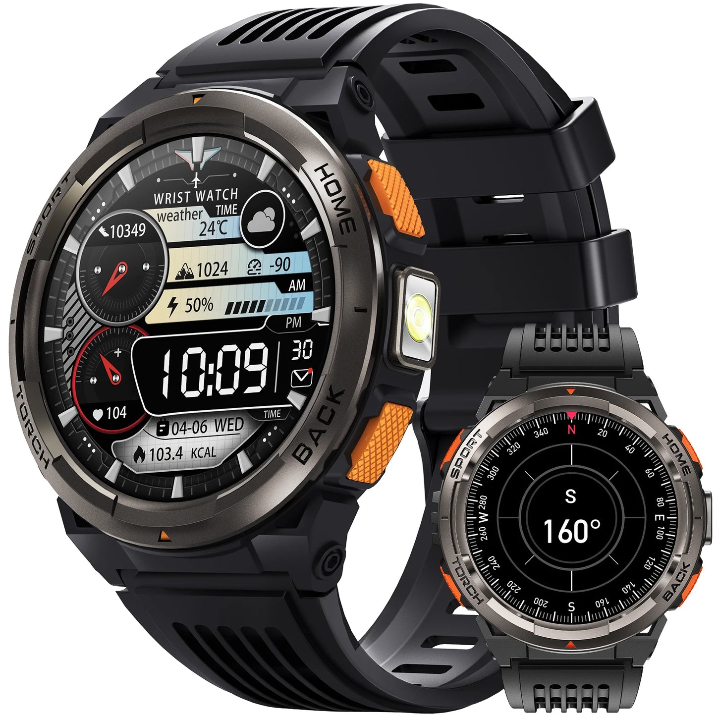 EIGIIS KE5 Smartwatch 3ATM Waterproof With Compass Barometer