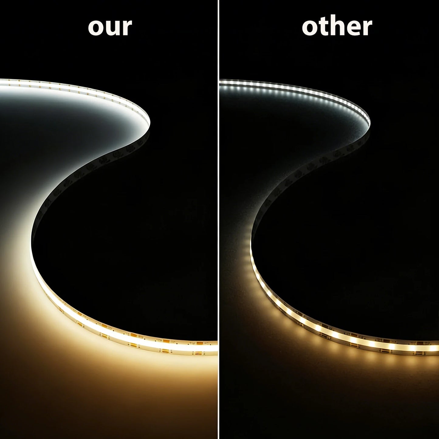 A-Convey 24V COB LED Strip Light Dimmable With Remote