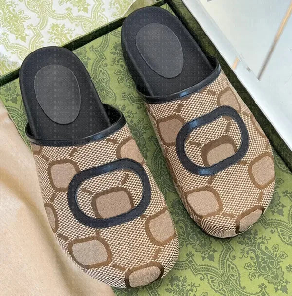 Hot Designer High-end Men's and Women's Casual Mule Shoes Flat Versatile Streetwear Shoes Summer Slippers and Sandals