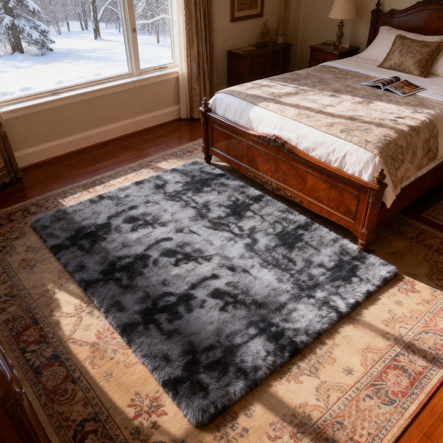 Ultra Soft Shag Rug For Living Room Decor And Bedroom