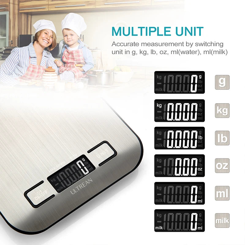 Ultrean Digital Kitchen Scale 5000g 1g LCD Display