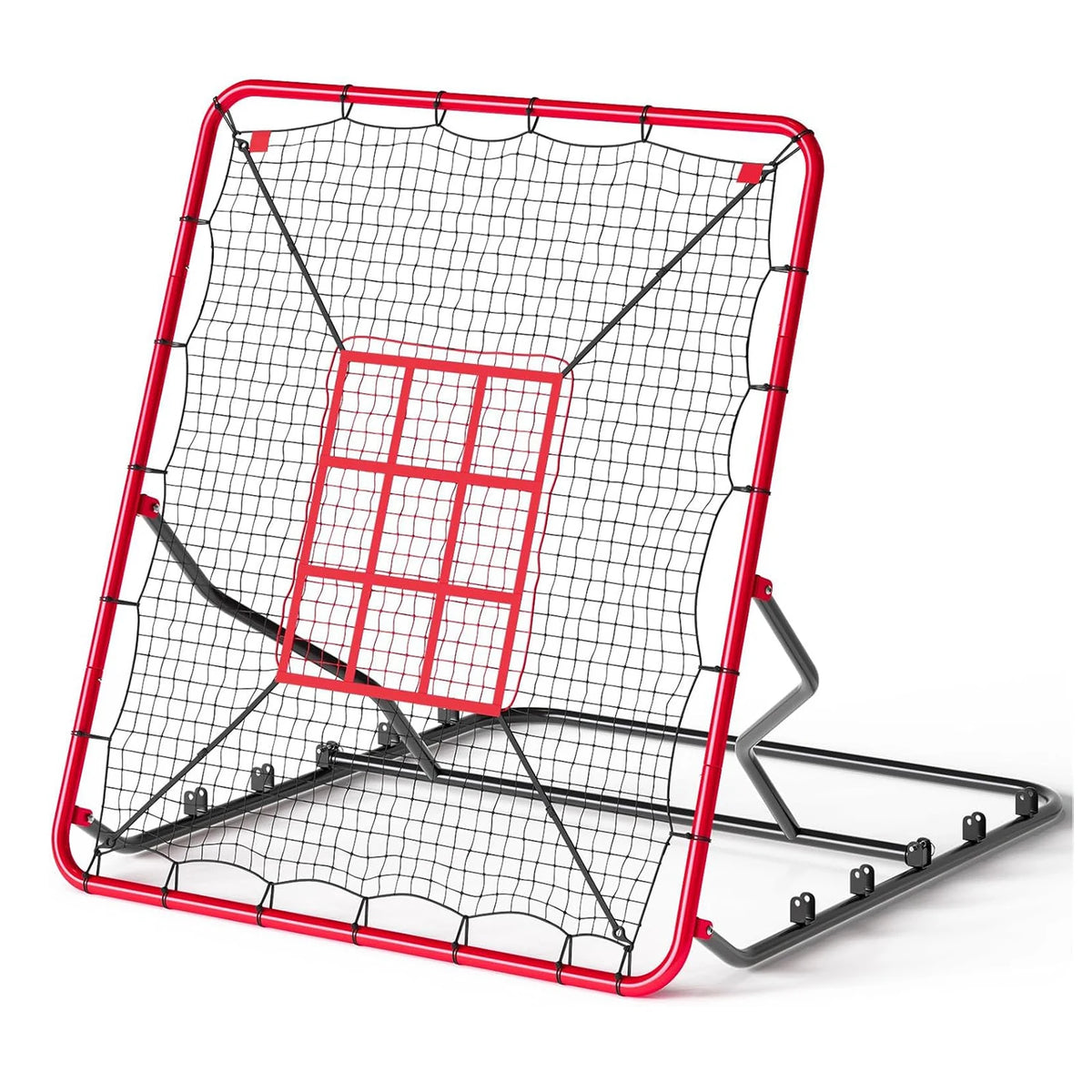 Baseball/Softball Rebounder Net, Pitchback Rebounder Net, Soccer Rebounder Net, Adjustable Multisport Pitching Rebounder Net