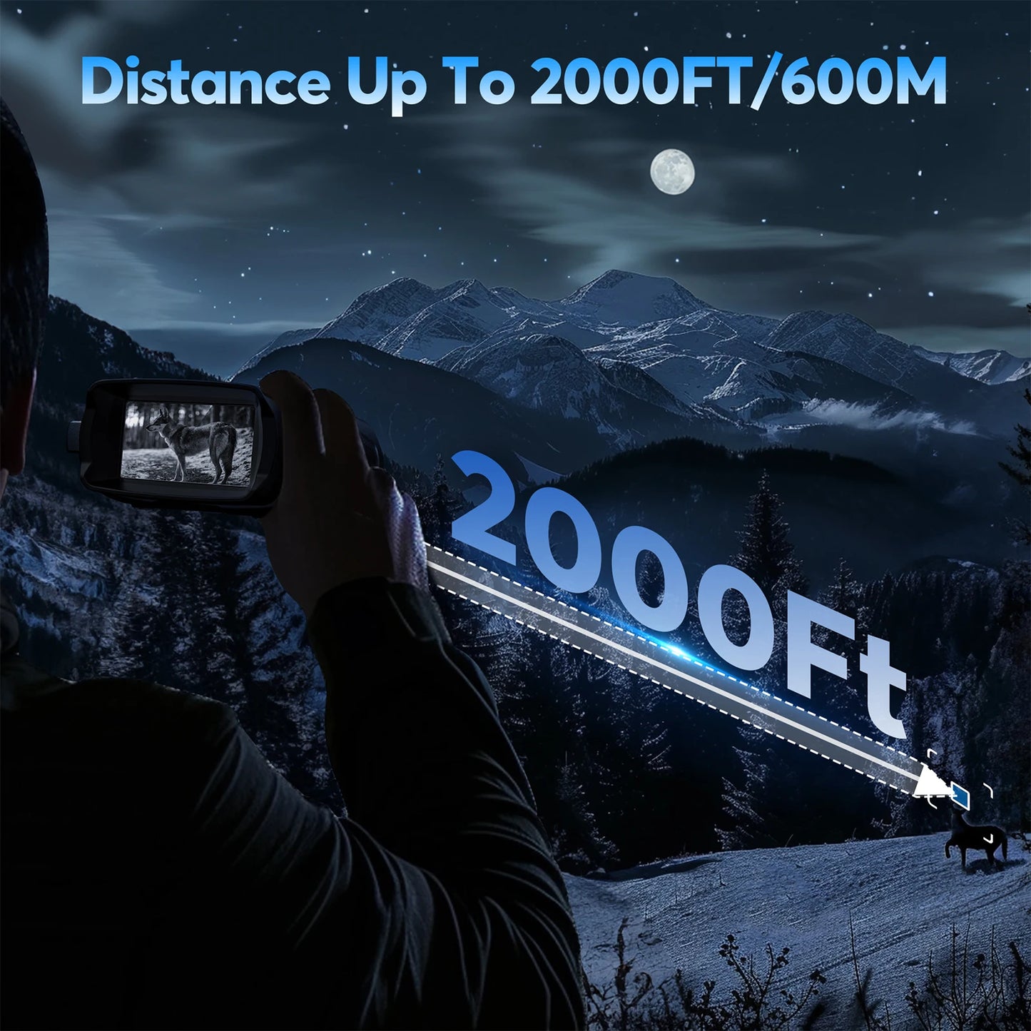 USB Rechargeable 4K Night Vision Binoculars With 8X Zoom