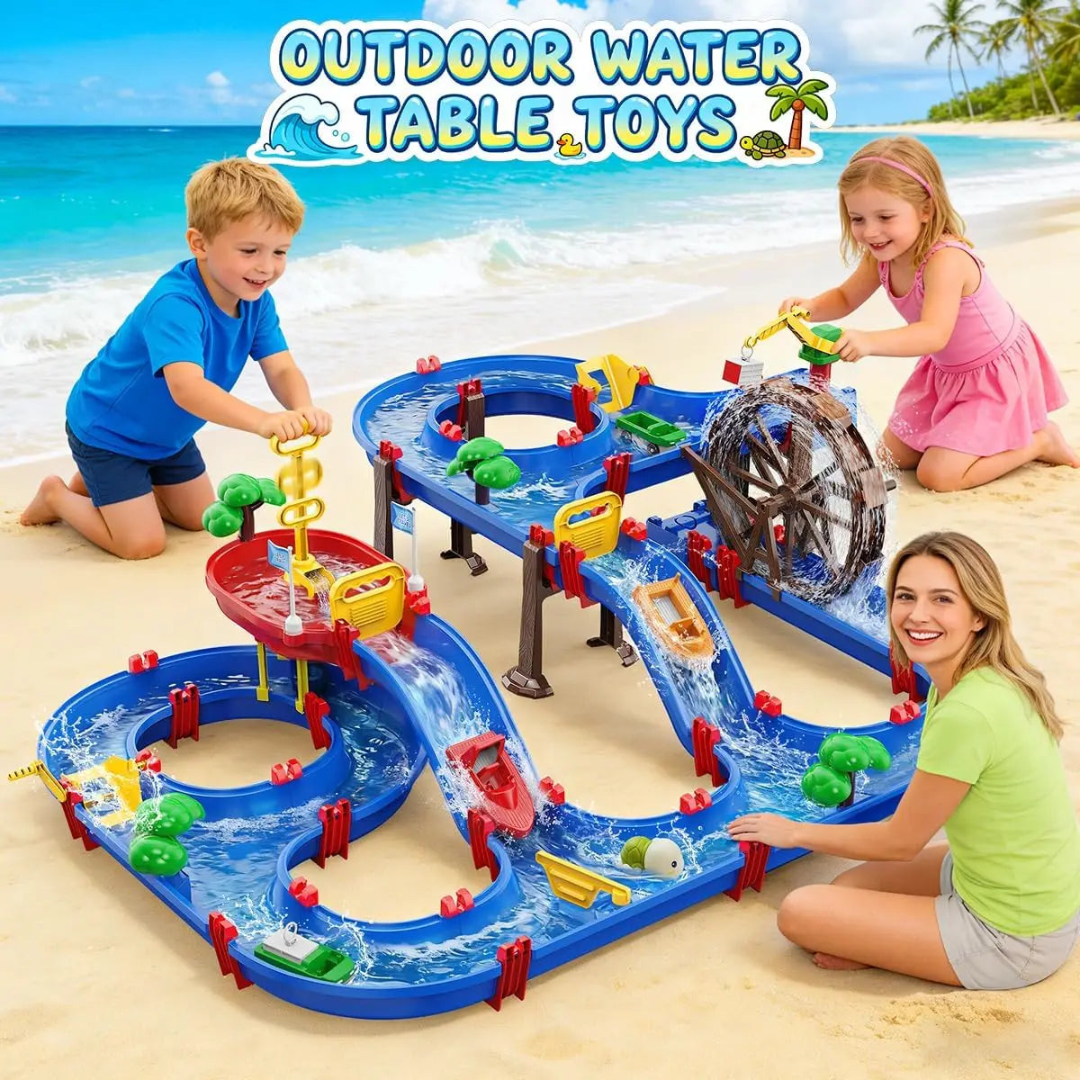 VATOS Outdoor Water Wheel Table Playset