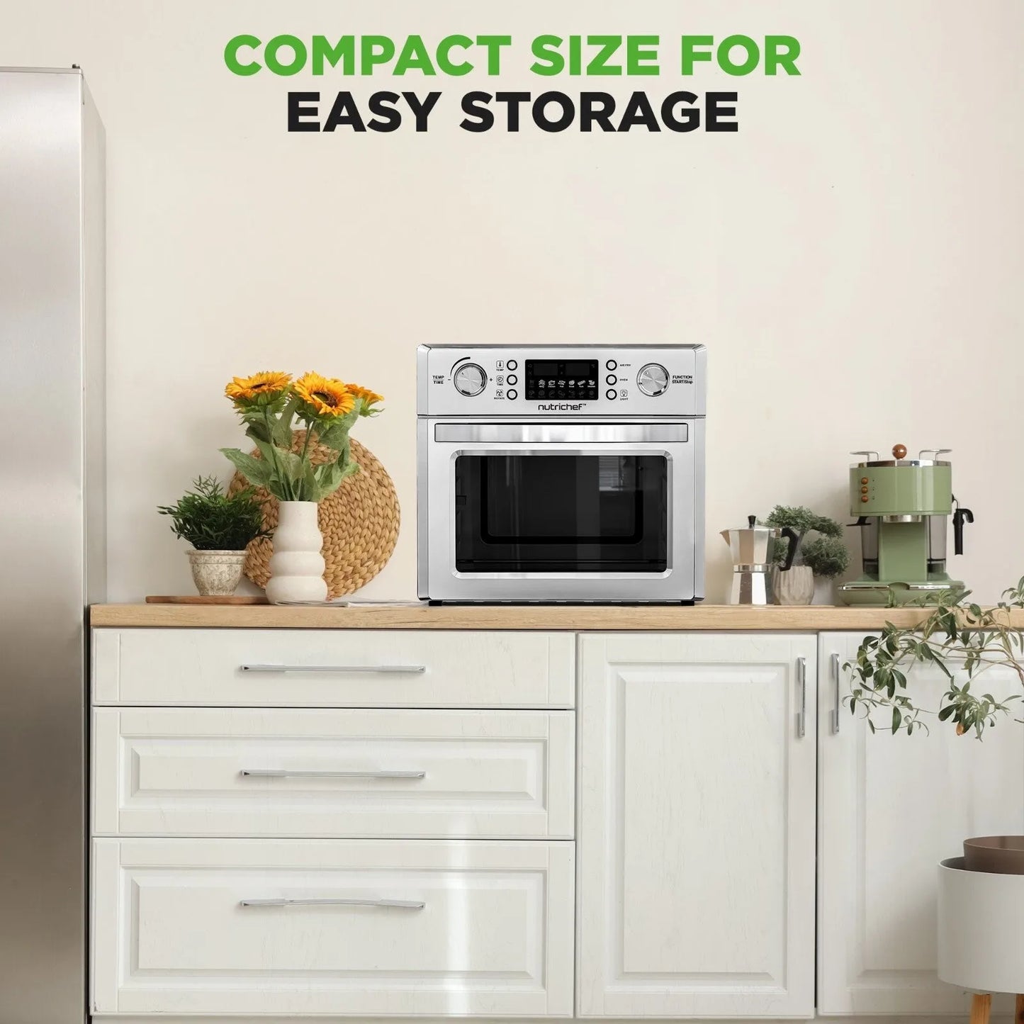 26L Electric Air Fryer Oven - 1700 Watts Countertop Rotisserie Combo