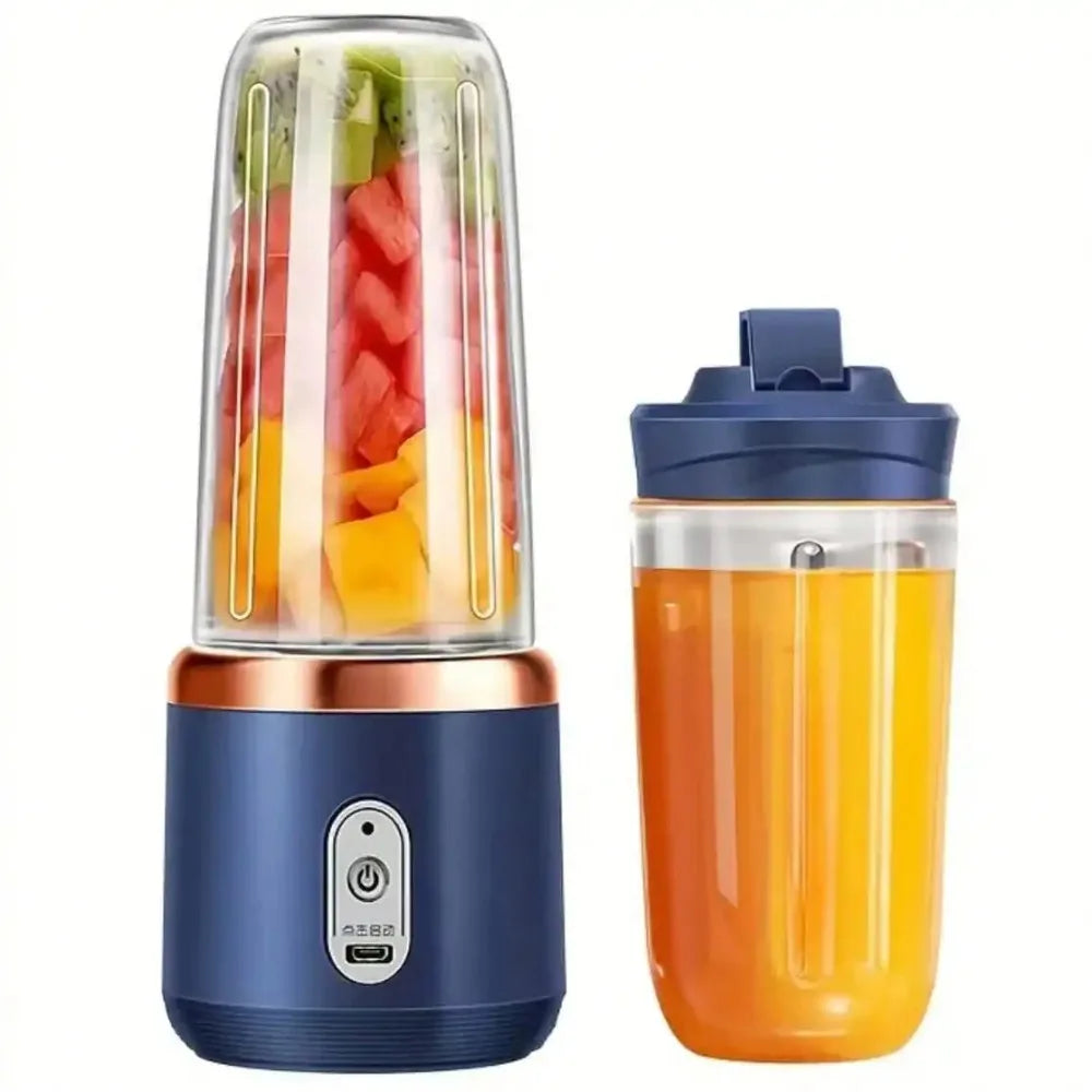 Portable Rechargeable Blender & Juicer Cup 380ml Personal Smoothie Maker Ice Crusher for Juice Travel