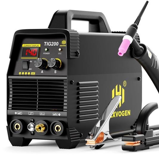 HZXVOGEN TIG200 Dual Voltage 10/220V 2 in 1 Welding Machine Stick MMA/HF TIG Hot Start Arc Force IGBT Inverter Portable Home Welder Soudeuse Par Point