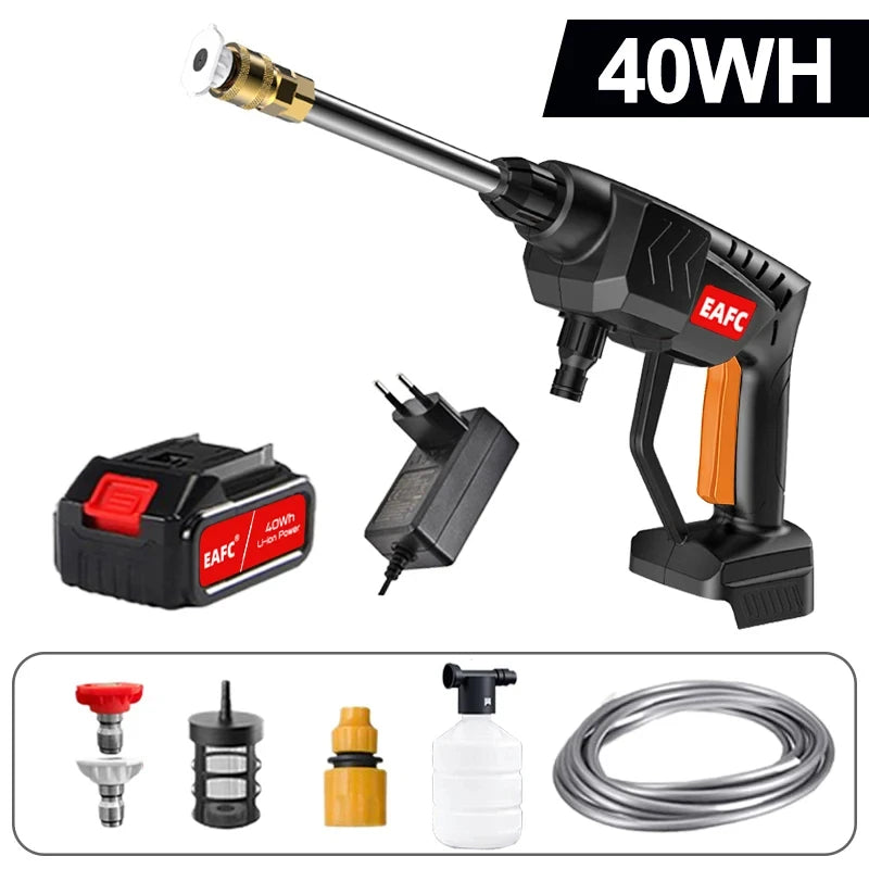 EAFC 60Bar 21V Cordless High Pressure Car Washer Gun