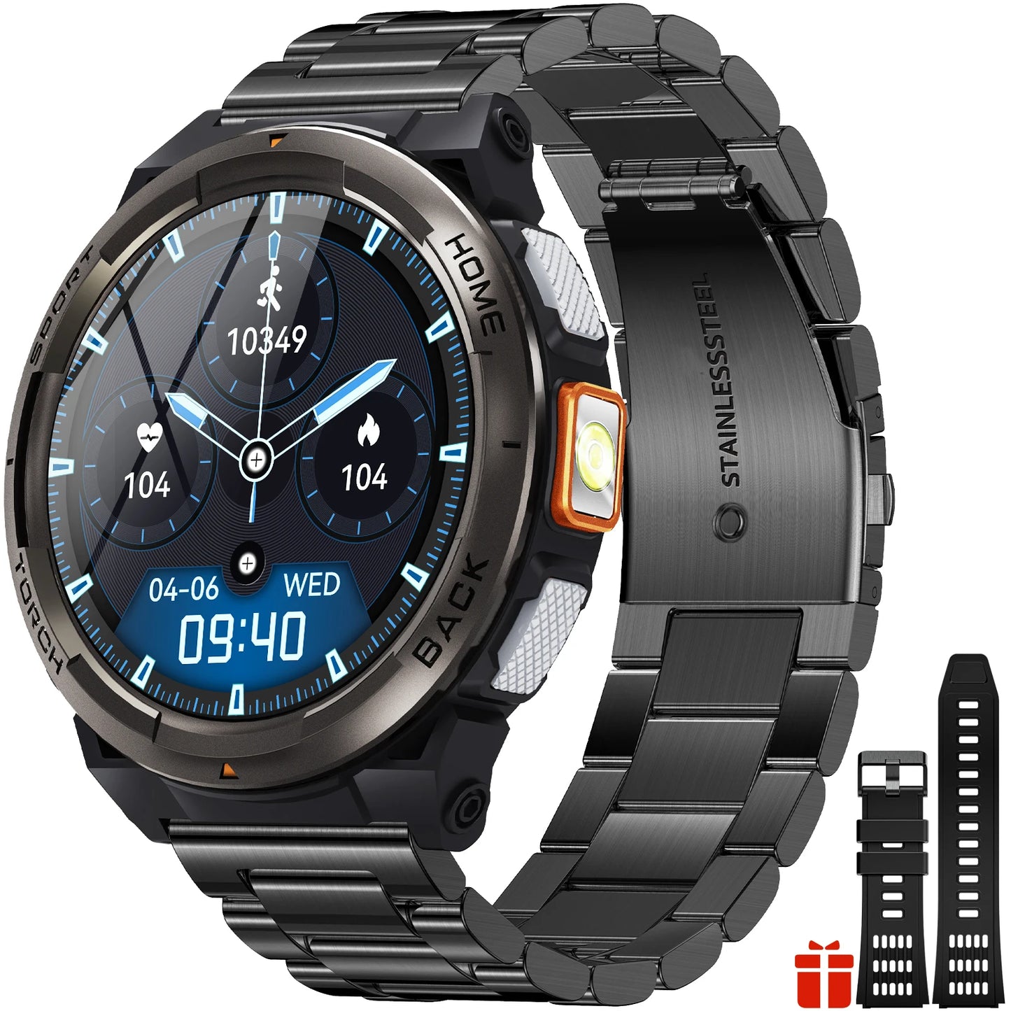 EIGIIS KE5 Smartwatch 3ATM Waterproof With Compass Barometer