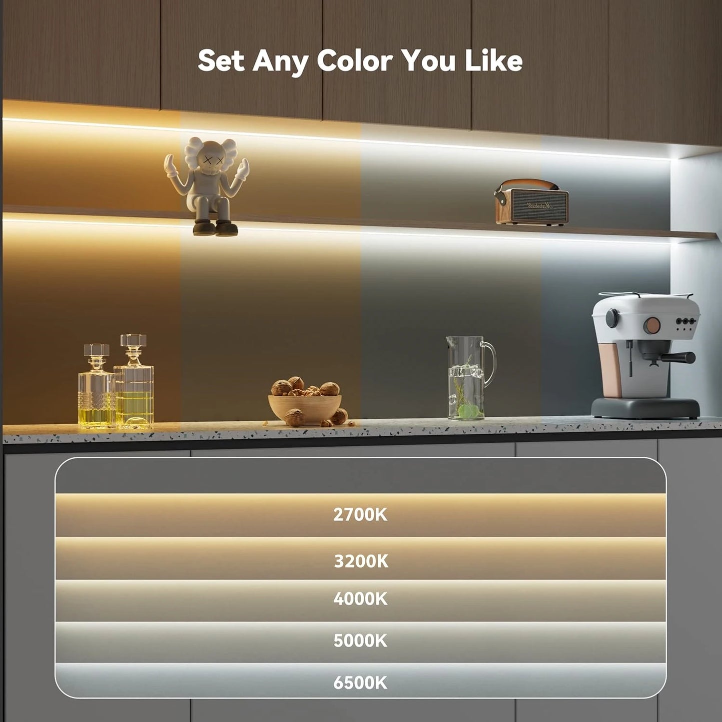 A-Convey 24V COB LED Strip Light Dimmable With Remote