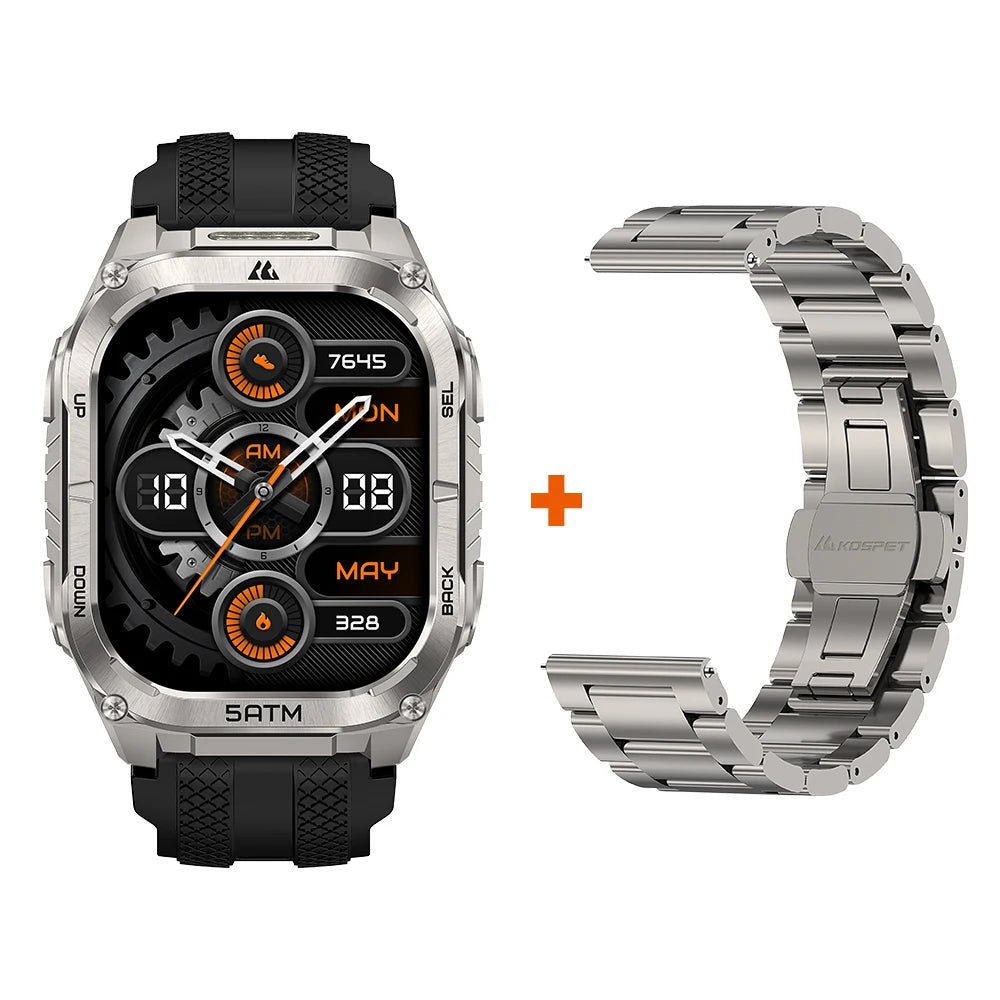 Kospe Tank M4C Rugged GPS Smartwatch With Flashlight