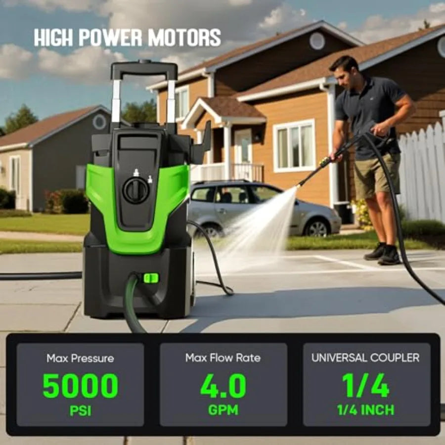 5000 PSI Electric Pressure Washer 4.0 GPM 3 Speed