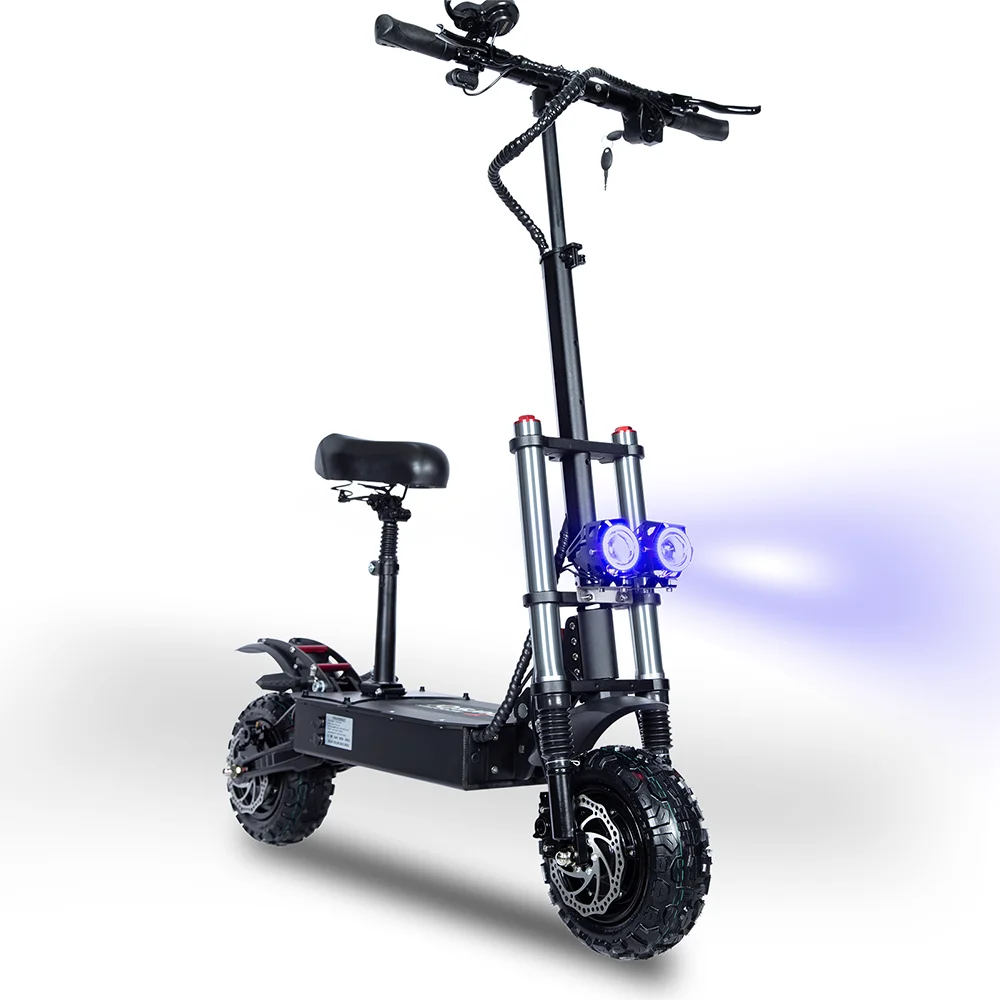 6000W 60V 40Ah Dual Motor Folding Electric Scooter Off Road