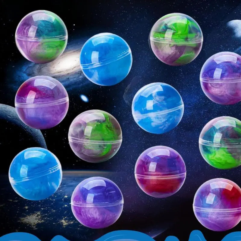 24 Pack Slime Party Favors Galaxy Slime Ball - Stretchy Non-Sticky Mess-Free Classroom Reward Party Supplies