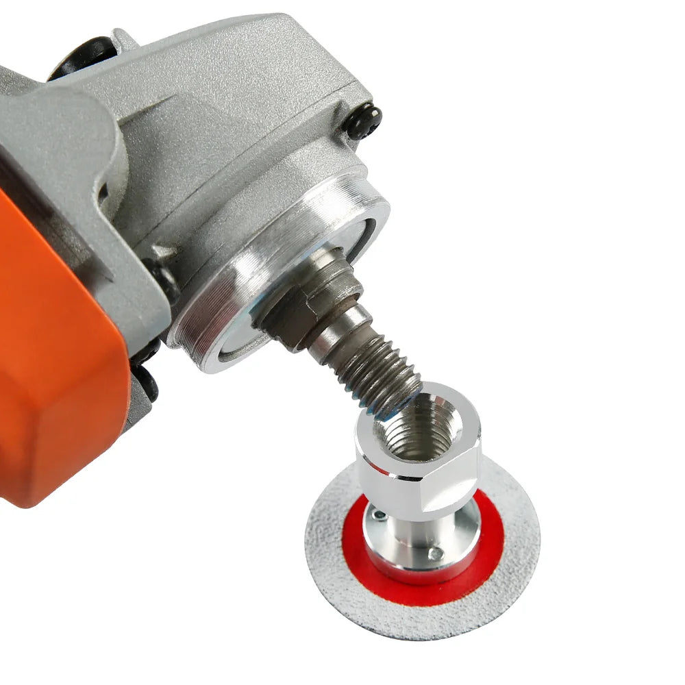 LOZLIN 50mm Diamond Mini Saw Blade with Thread Vacuum Brazed Cutting Disc for Granite Sandstone Concrete Stone Carving Lettering Engraving Grinding Tool, 5/8-11 Thread Stone Cutting Wheel for Angle Grinder