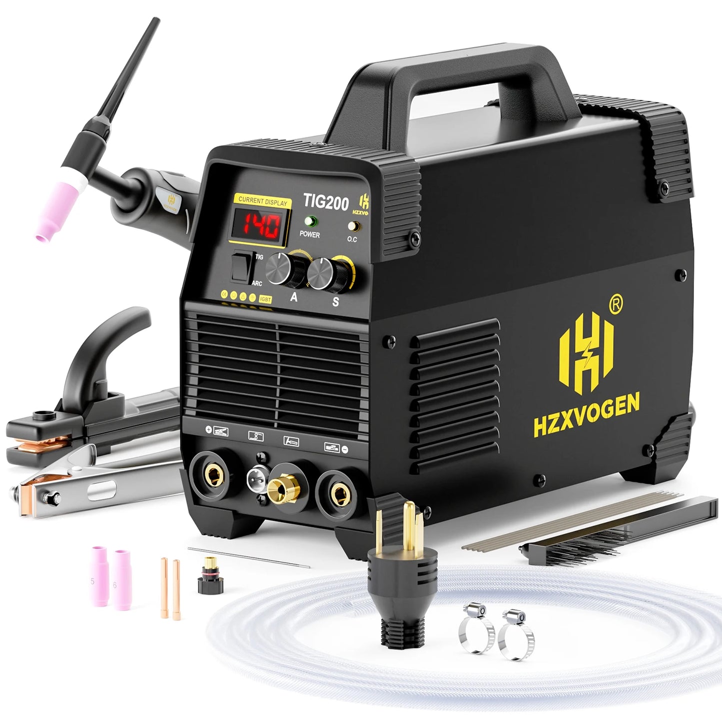 HZXVOGEN TIG200 Dual Voltage 10/220V 2 in 1 Welding Machine Stick MMA/HF TIG Hot Start Arc Force IGBT Inverter Portable Home Welder Soudeuse Par Point