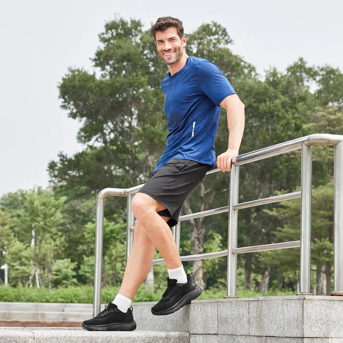 Fitville Men's Wide Orthopedic Walking Sneakers