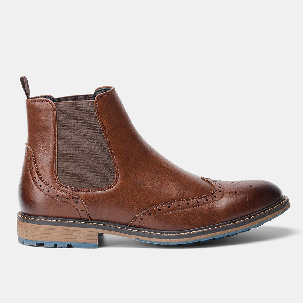 Chelsea Boots Men Brand 2026 Casual Comfortable Retro Fashion Chelsea Boots