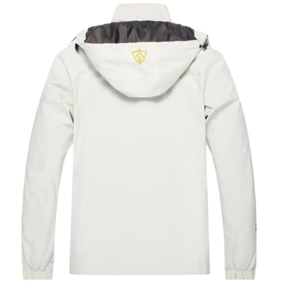 Mens Windproof Jacket Waterproof Lightweight Mountain Sport Jacket for Men Hooded Windbreaker Raincoat