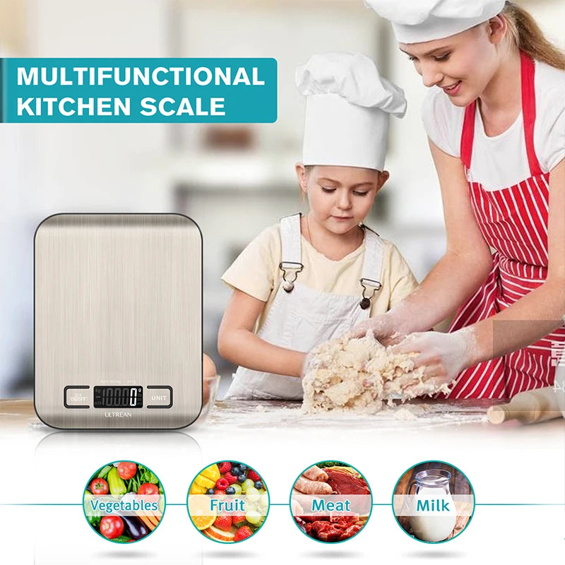 Ultrean Digital Kitchen Scale 5000g 1g LCD Display