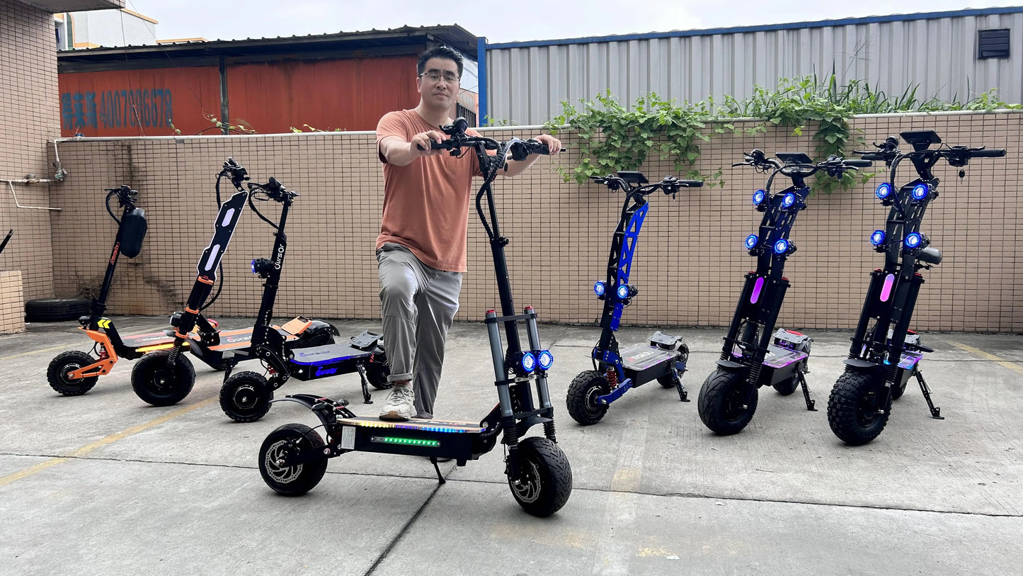 6000W 60V 40Ah Dual Motor Folding Electric Scooter Off Road
