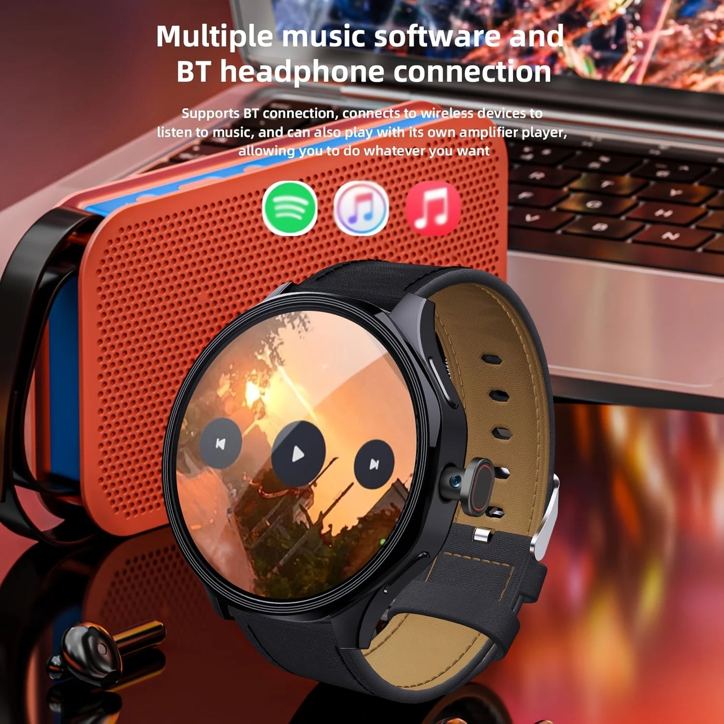 WO Android 4G Smartwatch With 3GB RAM 32GB Storage