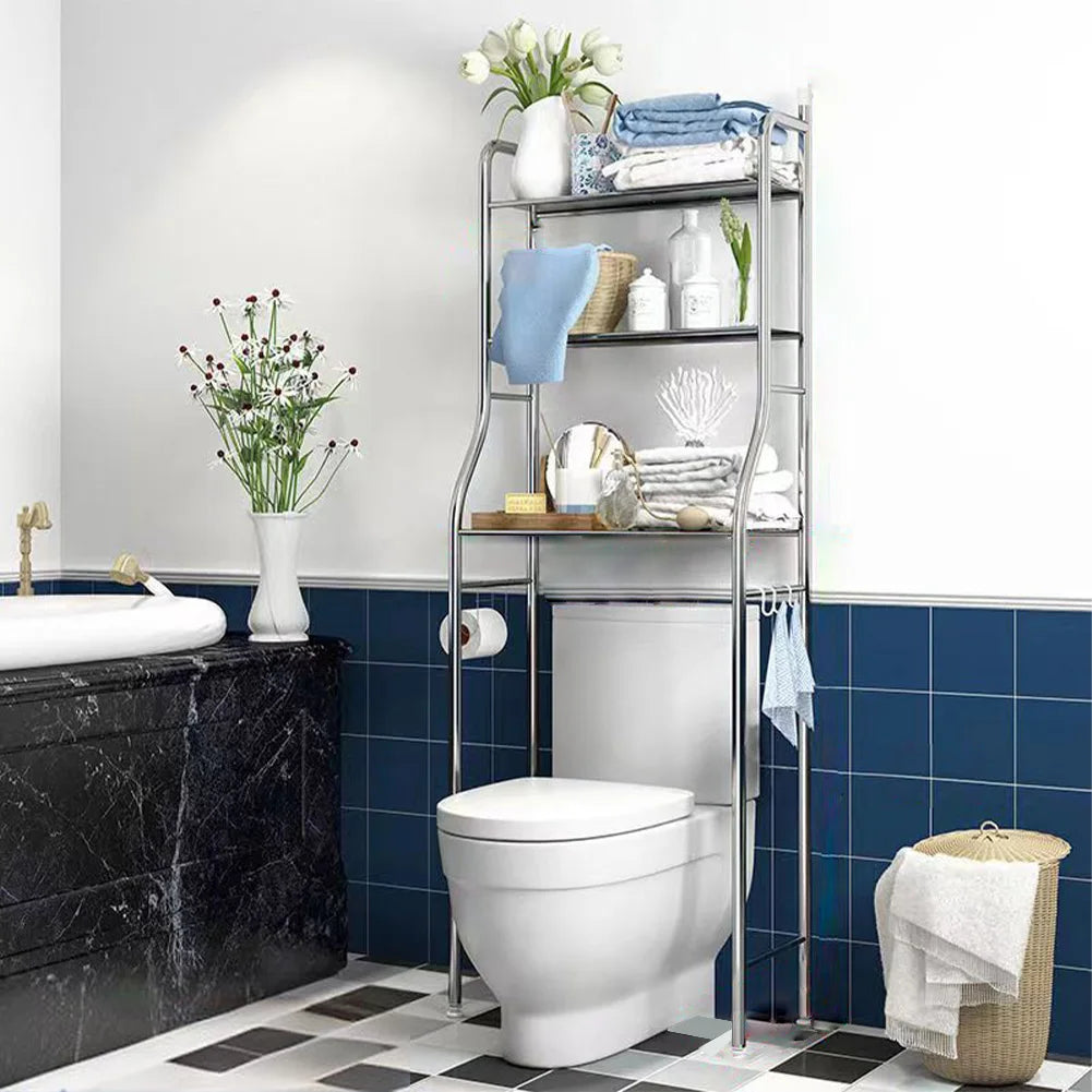 Studyset Over Toilet Storage Shelf 2-Tier Freestanding Metal