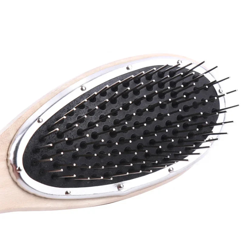Professional Brush For Wig Anti Static Steel Comb for Tangle Hair Extensions Training \;[-