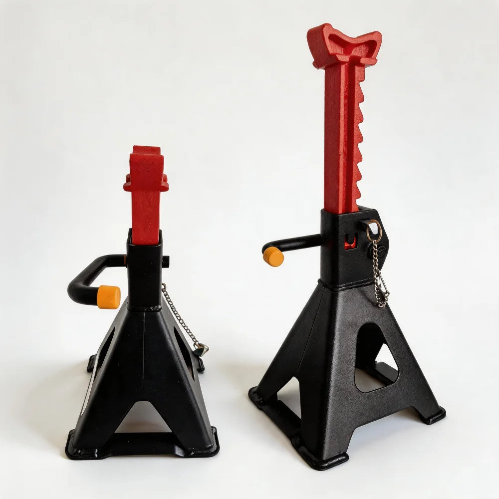 2Ton Jack Stands Pair HeavyDuty Adjustable Steel Car Jack Stands with Locking Pin Safety Tire Repair Kit Steel Racing Quick Lift