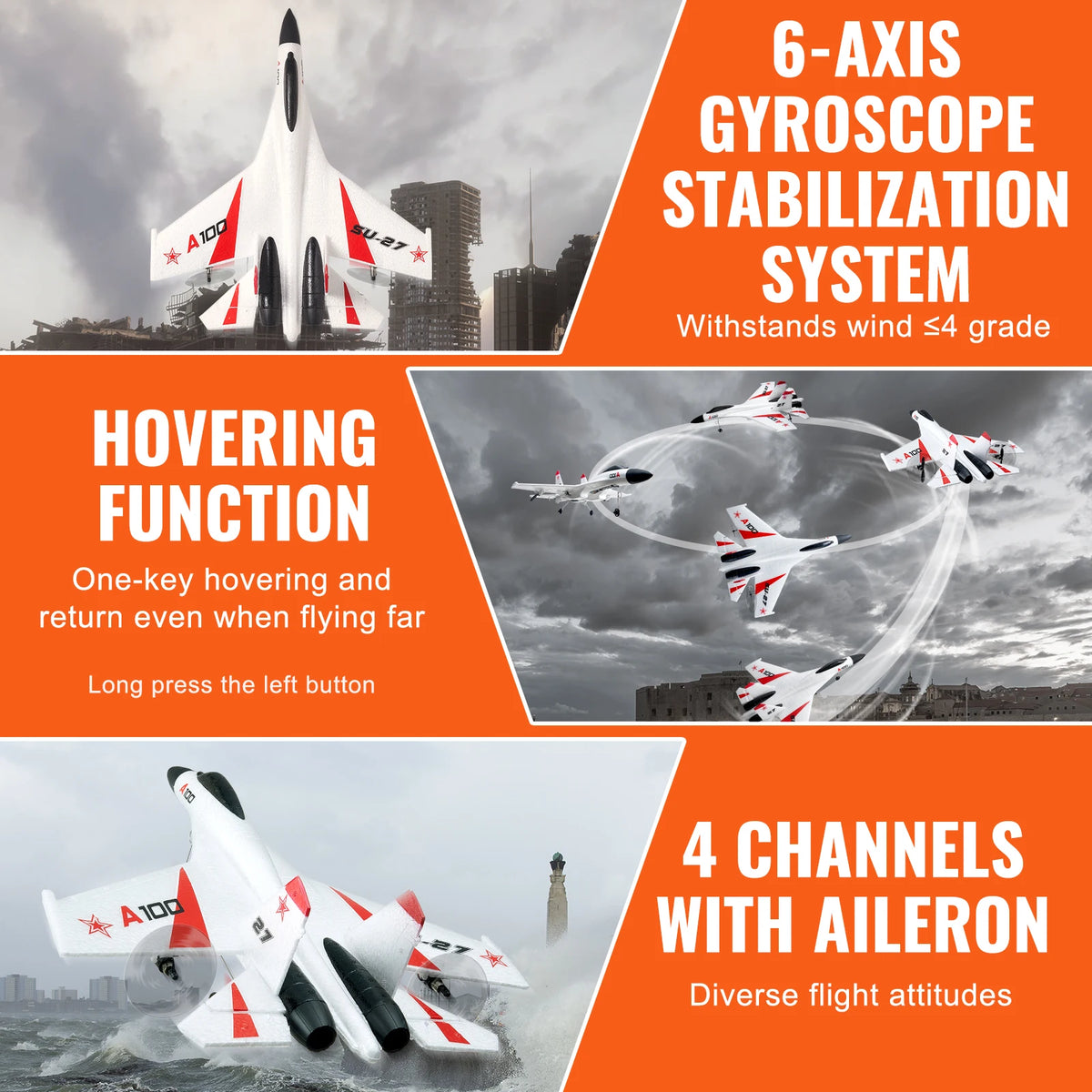 SucceBuy Remote Control RC Glider Airplane Toy