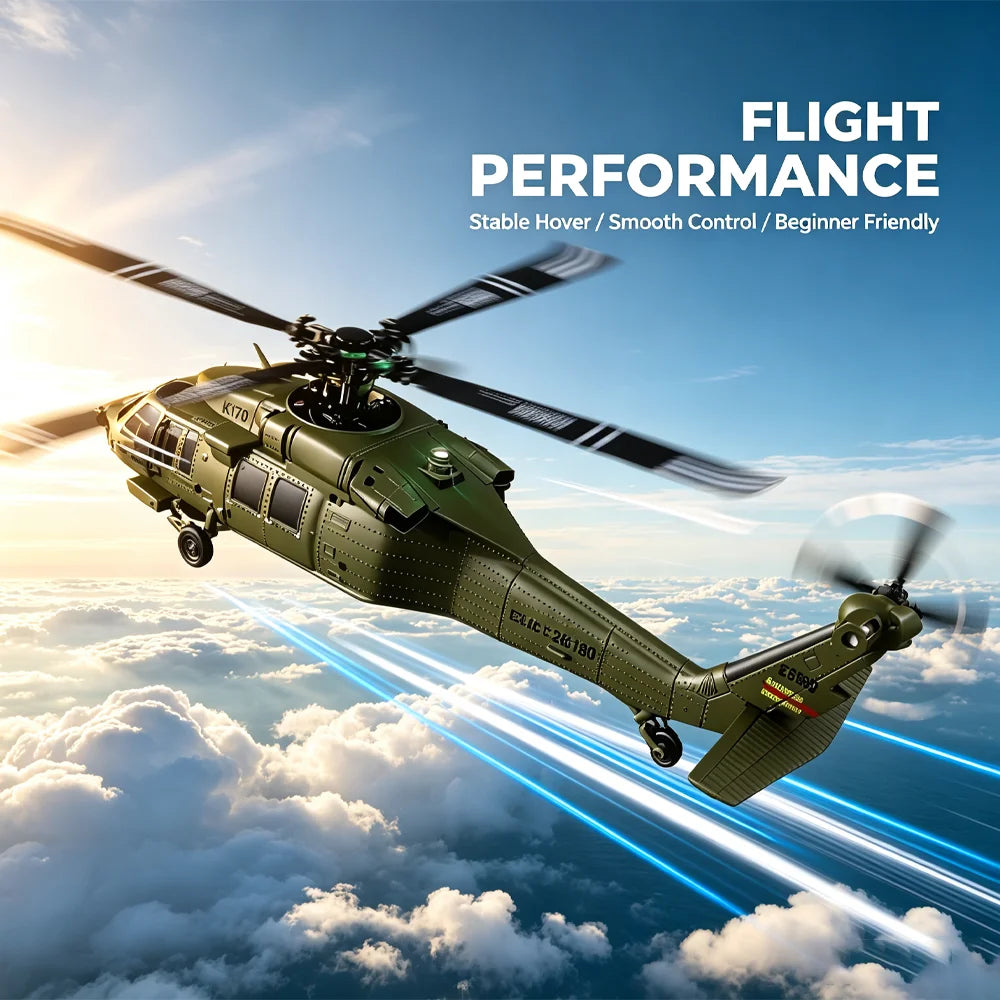 Wltoys UH-60L Brushless 4 Channel RC Helicopter