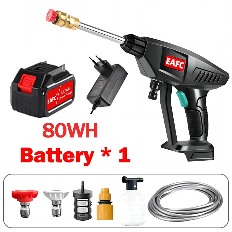 EAFC 60Bar 21V Cordless High Pressure Car Washer Gun
