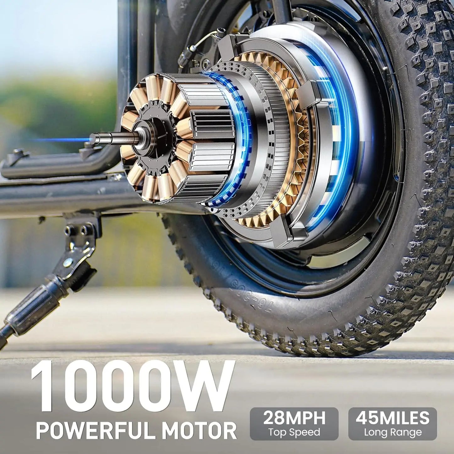 F7 Electric Scooter 1000W 28 MPH 45 Miles Range