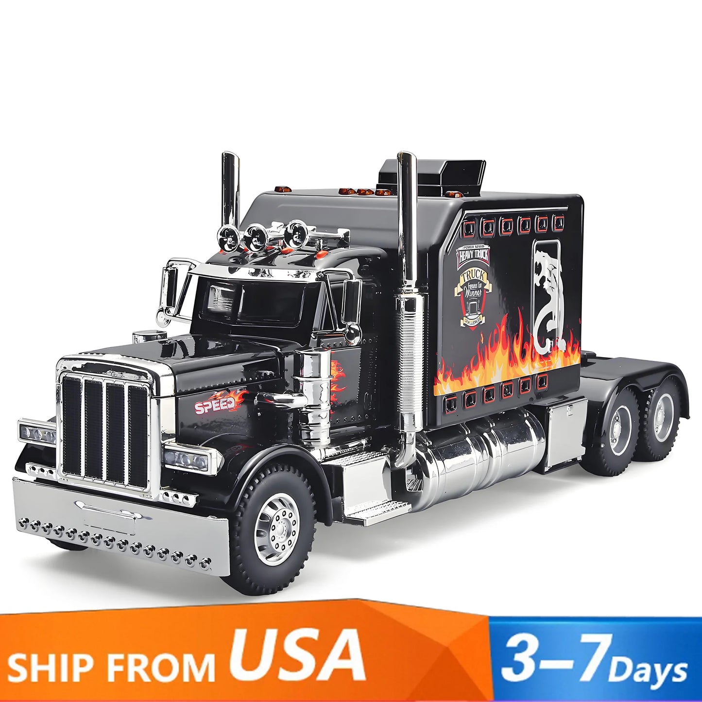 Modelgt Peterbilt 389 Diecast Truck With Lights And Sound