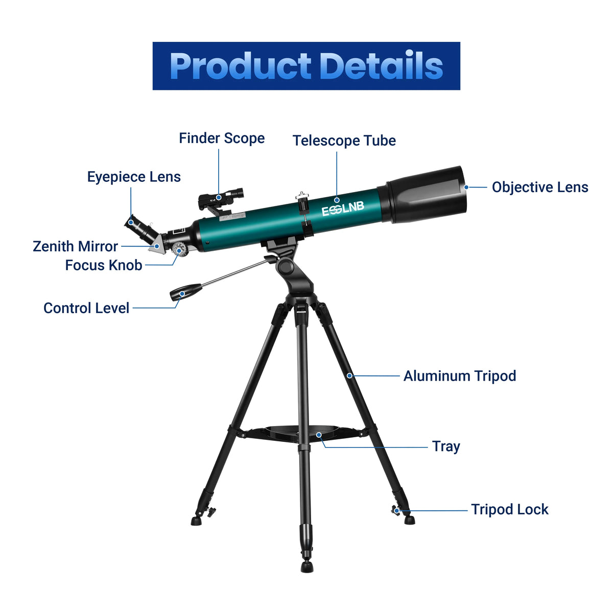 Telescope for Adults Astronomy, 80mm Aperture 700mm Refractor Telescopes for Beginners, Professional High Transmission Travel Telescope with Stargazing APP Phone Adapter
