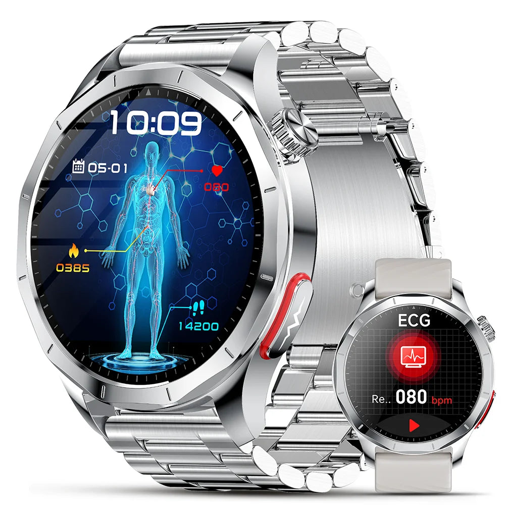 Marsyu AI-GPT Health Smart Watch ECG PPG Body Fat BP
