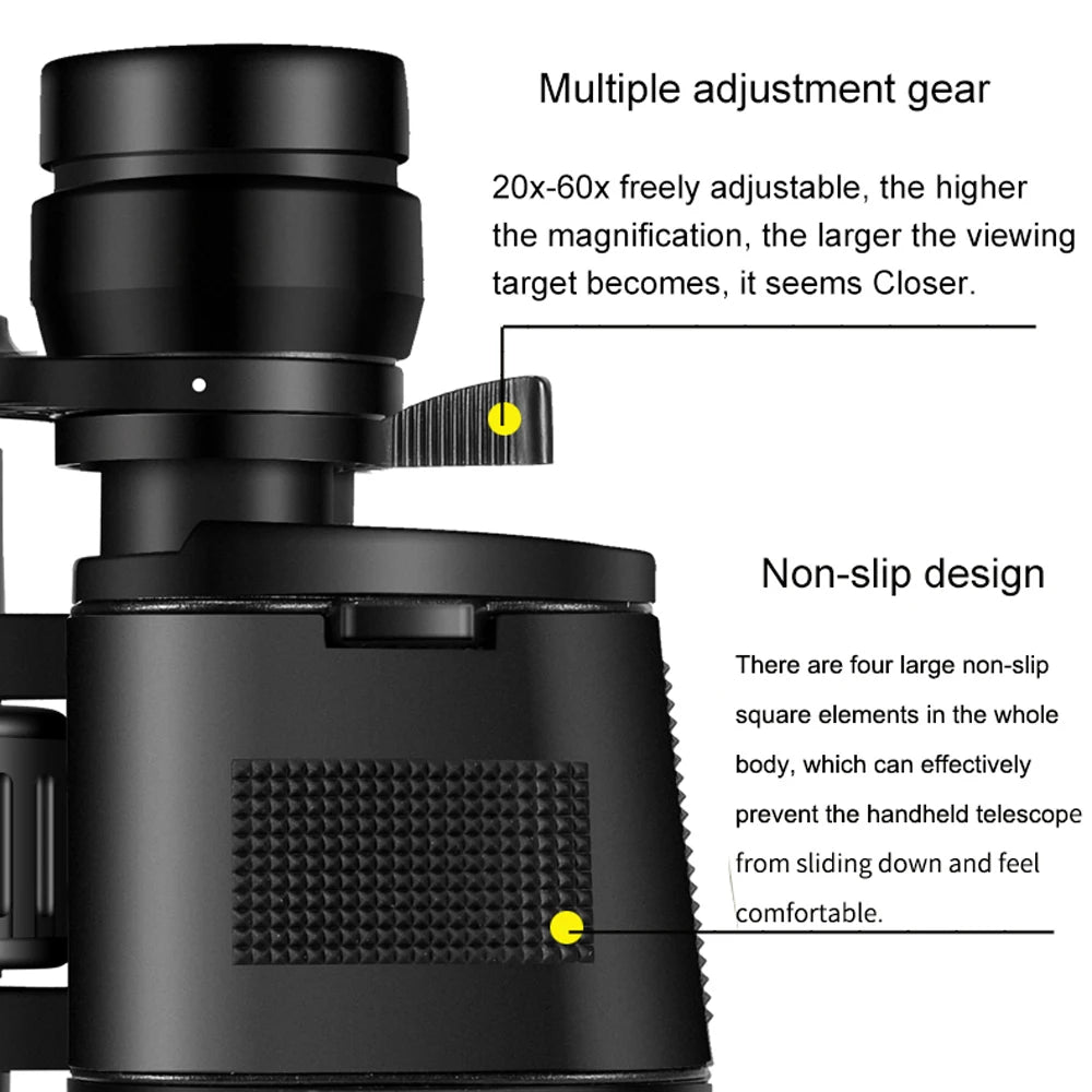 Borwolf Binoculars Zoom HD Bak4 Prism Professional
