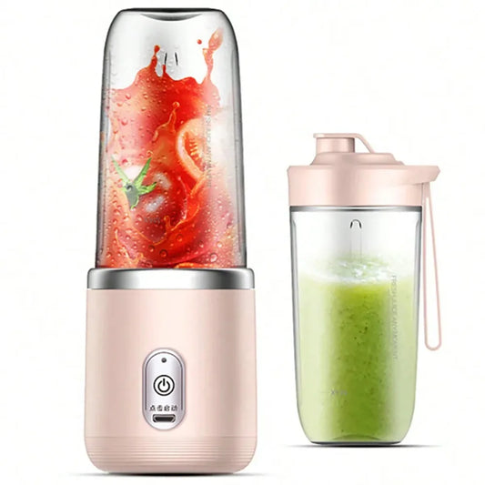 Portable Rechargeable Blender & Juicer Cup 380ml Personal Smoothie Maker Ice Crusher for Juice Travel